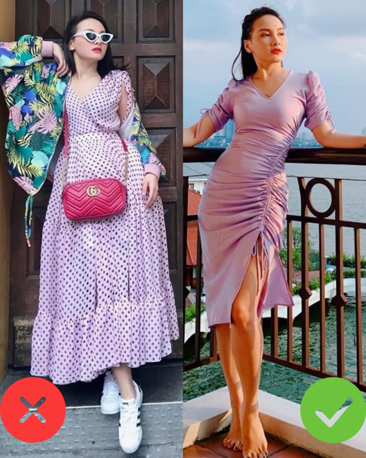 "Đu" trend diện đồ tím nhưng các chị em đừng mắc lỗi như Bảo Thanh nếu không muốn bị chê sến súa - Ảnh 3.