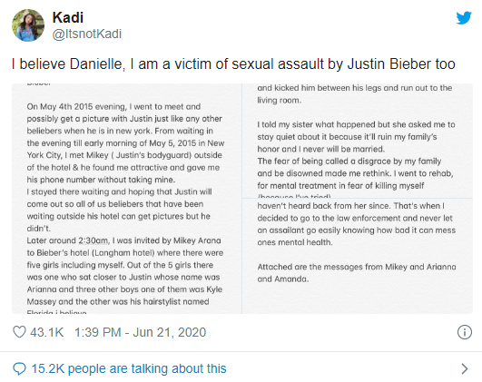 Justin Bieber was accused of sexually assaulting two women while he was still dating Selena Gomez - Photo 3.