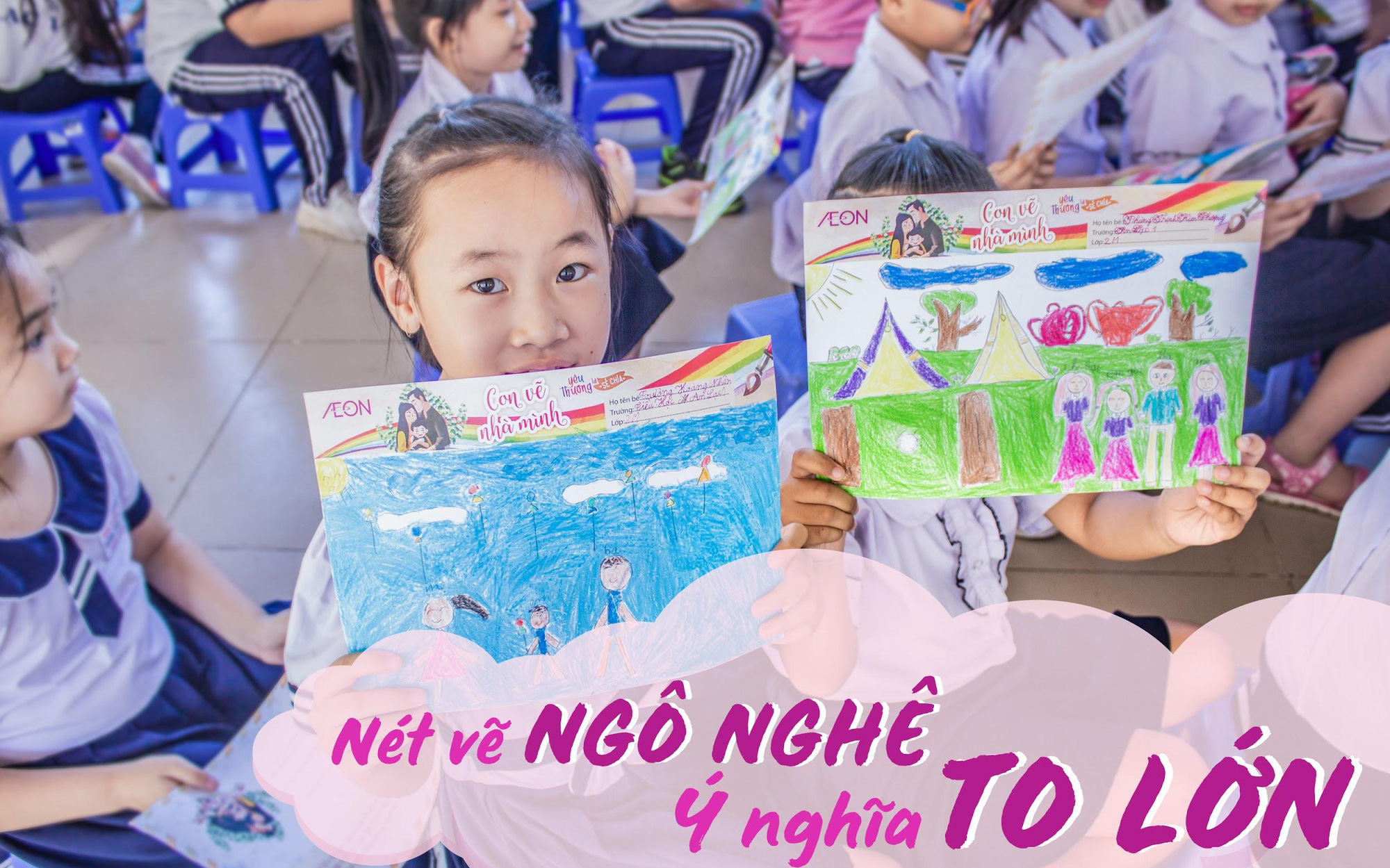 Triển lãm tranh &quot;Con vẽ nhà mình&quot; mừng ngày gia đình Việt Nam