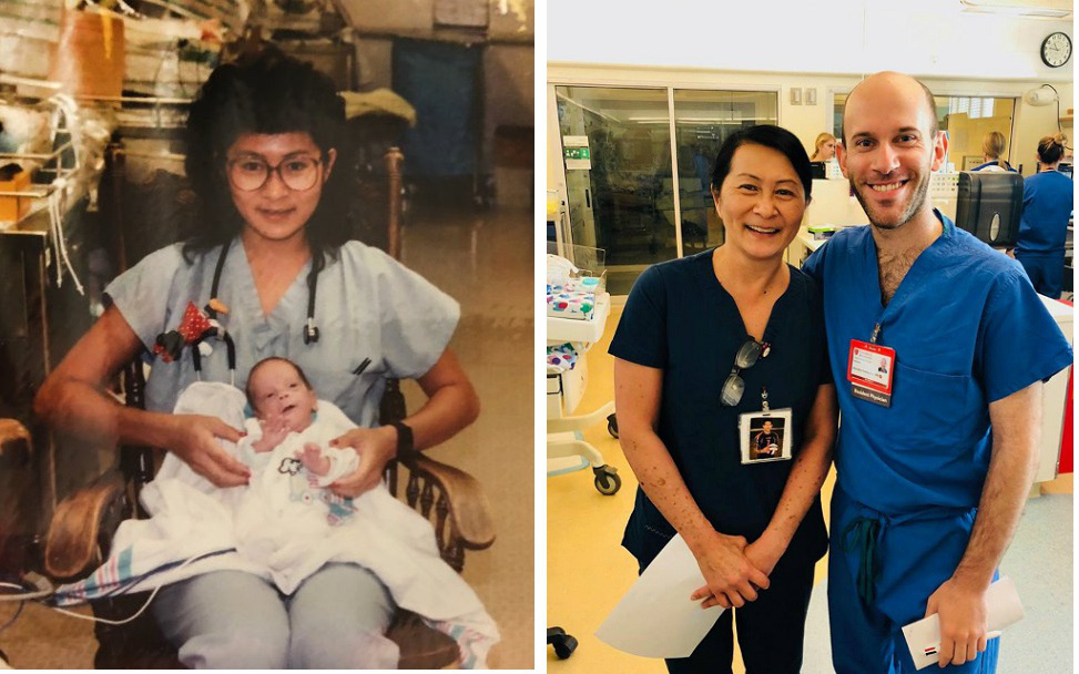 Nữ y tá gặp lại "em bé" sinh non mình từng chăm sóc cách đây 30 năm ở nơi không thể ngờ tới