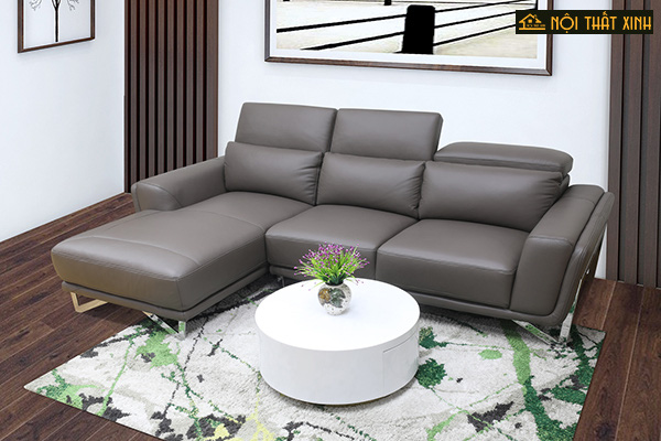 10 mẫu ghế sofa chữ L nhập khẩu mê hoặc lòng người - Ảnh 4.