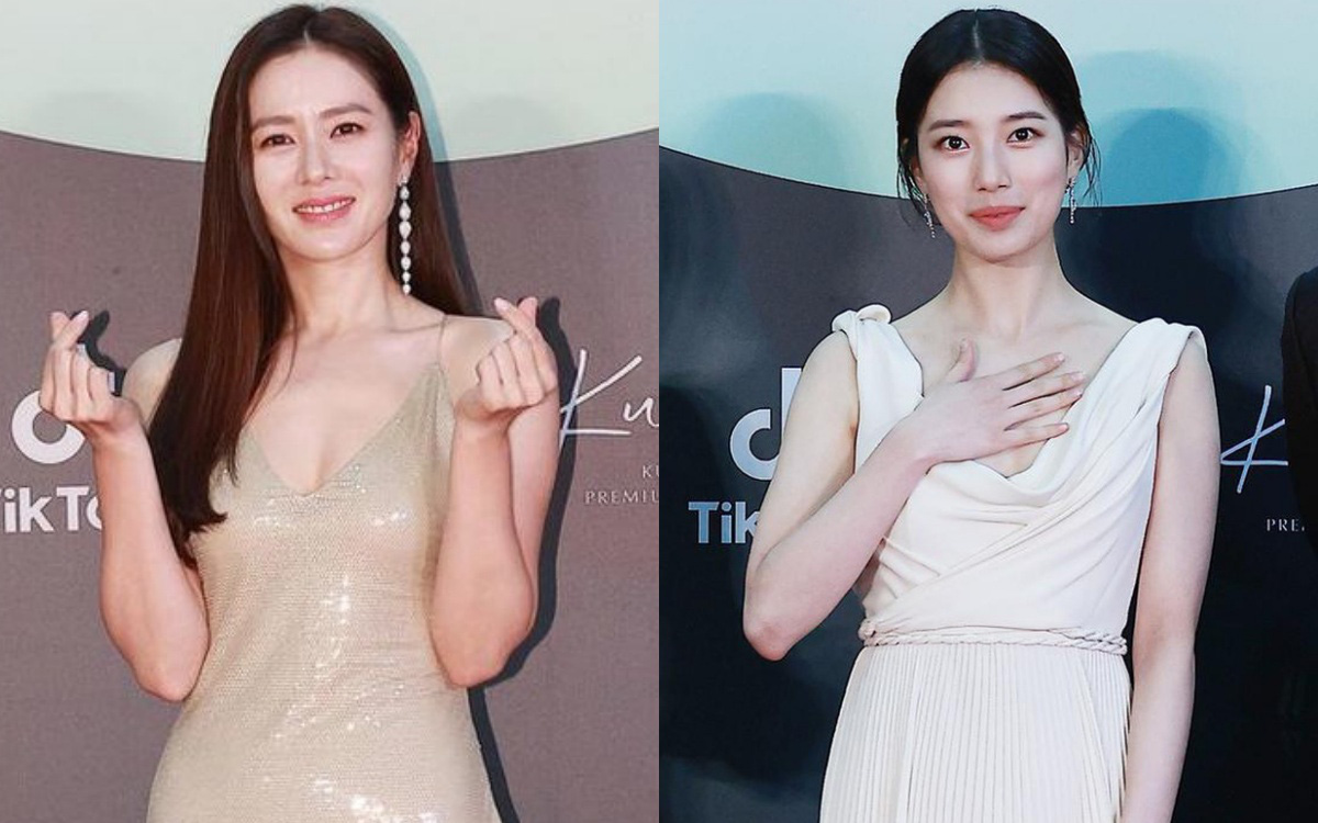 Dù Son Ye Jin rất đẹp nhưng cô vẫn bị Suzy "vượt mặt" bởi một chi tiết trang phục khi tham dự Baeksang 2020