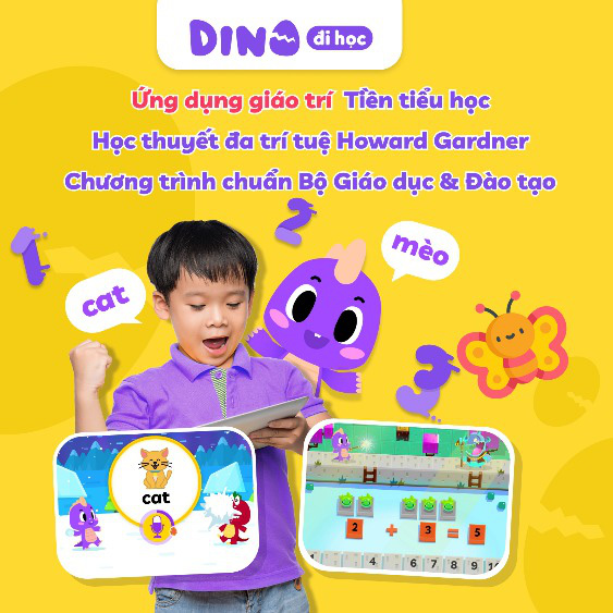 Chính thức ra mắt ứng dụng “Dino đi học” - giáo trí tiền tiểu học dành cho lứa tuổi 4-6 - Ảnh 2.