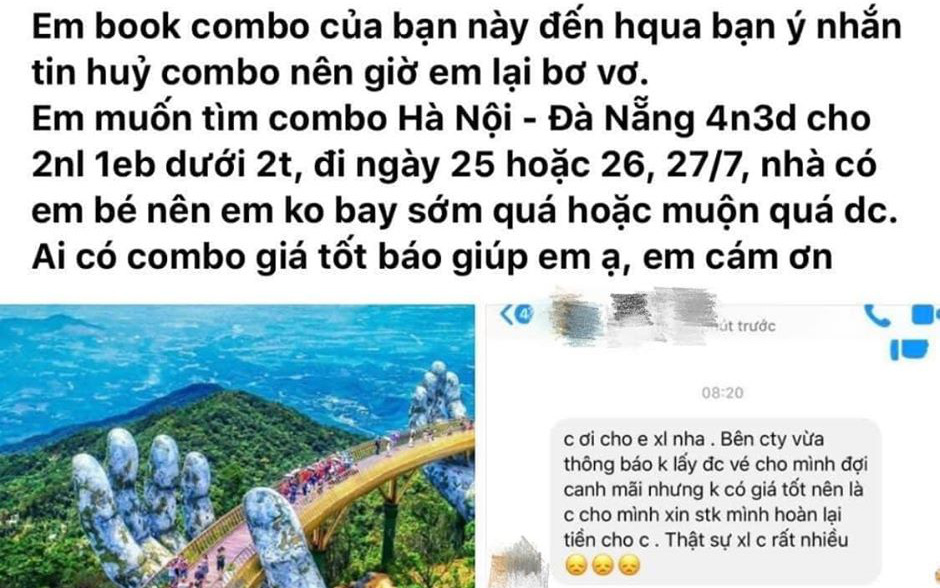 Hà Nội: Chủ phòng vé "bốc hơi" sau khi bán được hàng chục tỷ tiền combo du lịch giá rẻ đi Nha Trang, Đà Nẵng