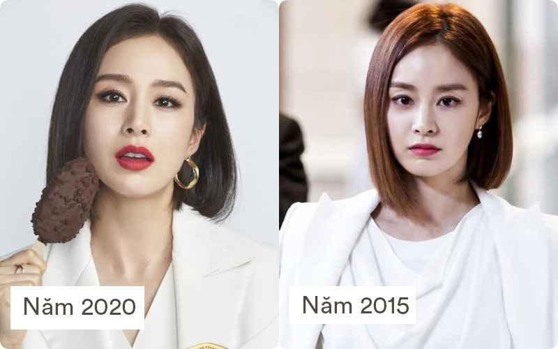 Ở tuổi 40, Kim Tae Hee với hình ảnh nữ tổng tài tái hiện kiểu tóc ngắn từng gây sốt 5 năm trước, nhưng nhan sắc hiện tại mới khiến fan rụng rời