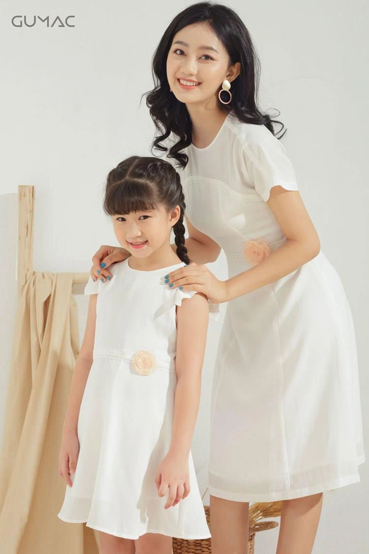 Váy đôi mẹ và bé gái thiết kế in hoa dự tiệc 2023  giá lẻ mẹ hoặc bé   Lazadavn