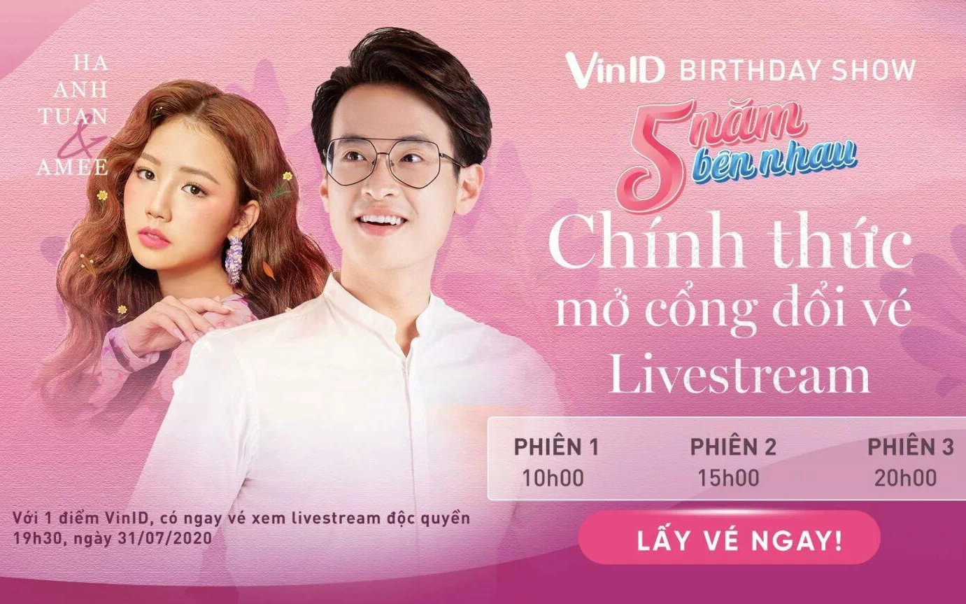 Hà Anh Tuấn cùng Amee “mở màn” sự kiện Livestream âm nhạc đặc biệt của VinID