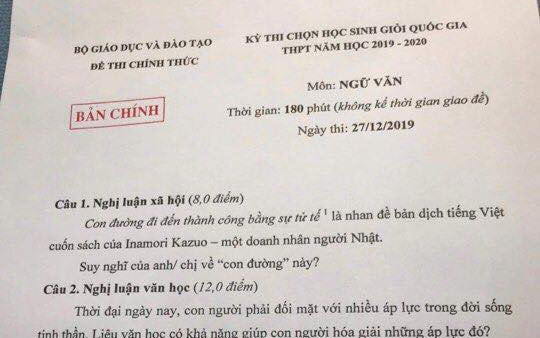 Hé lộ đề thi học sinh giỏi Quốc gia môn Văn qua các năm: Đề nào cũng "sắc như dao cạo", thách thức mọi thí sinh khi làm bài