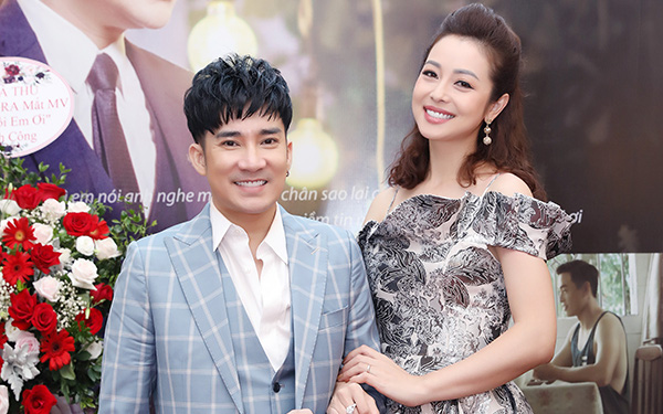 Lâu lắm mới tái xuất, Hoa hậu Jennifer Phạm khoe sắc vóc vạn người mê trong họp báo ra mắt MV của Quang Hà