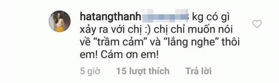 Tăng Thanh Hà chính thức lên tiếng giải thích về bài đăng liên quan tới chuyện trầm cảm - Ảnh 2.