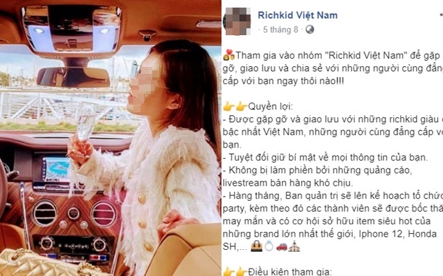 Xôn xao hội Rich kid Việt tuyển hội viên với nhiều điều kiện gây sốc: Trên 12 tuổi phải chứng minh gia đình có điều kiện khủng, góp 5 triệu &quot;phí chơi chung&quot; mỗi tháng mới được gia nhập?