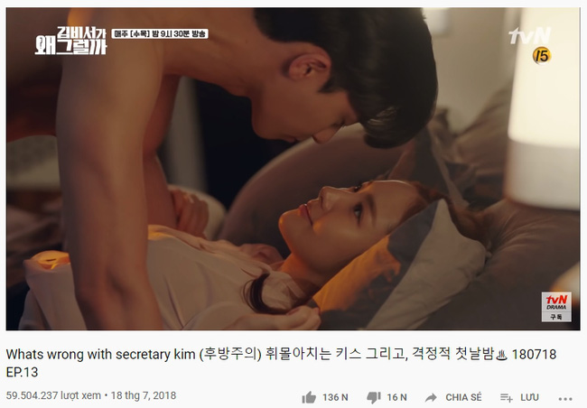 Cảnh hôn gây đỏ mặt của Park Seo Joon - Park Min Young trong phim "Thư ký Kim" đạt 100 triệu view, fan réo gọi làm phần 2 - Ảnh 3.