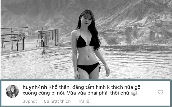 Bị chê body béo xấu khi khoe ảnh diện bikini gợi cảm, bạn gái Quang Hải đáp trả: &quot;Vừa phải thôi chứ!&quot;