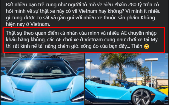 Xuất hiện bằng chứng bóc mẽ sự thật về đại gia thất tình mua siêu xe Lamborghini 270 tỷ: Chỉ là &quot;chém gió&quot; sống ảo trên MXH?