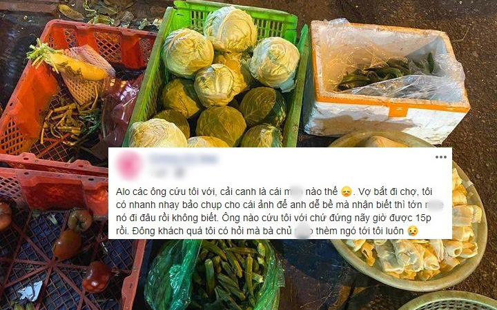 Nghe lời vợ ra chợ đòi mua “rau canh”, anh chồng bị bà chủ quăng cục lơ phải lên mạng cầu cứu nhận ngay mớ hình minh họa xem đến “đau đầu”