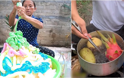 Sau video nấu cơm bằng nước ngọt đến nấu cháo gà nguyên lông, mẹ con bà Tân Vlog bị dân mạng đồng loạt thả dislike đối mặt với nguy cơ bị &quot;tẩy chay&quot;