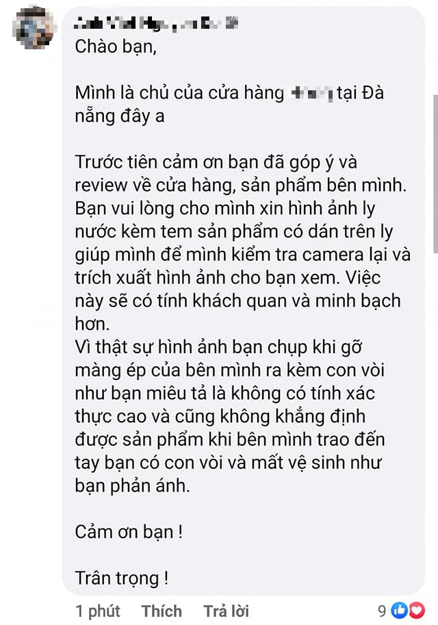 Đăng bài bốc phốt quán trà sữa nổi tiếng ở Đà Nẵng bán trà sữa có dòi, cô gái không những không được xin lỗi còn bị một nhóm người công kích, chủ quán ra mặt yêu cầu bằng chứng cụ thể - Ảnh 2.