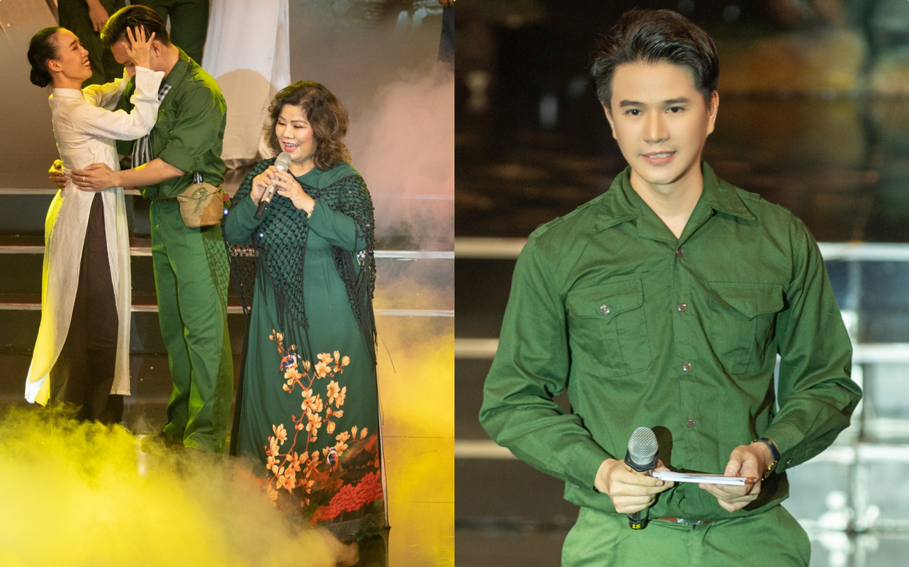 Đức Tuấn - NSND Thanh Hoa hát về người lính, MC Vũ Mạnh Cường rưng rưng xúc động  