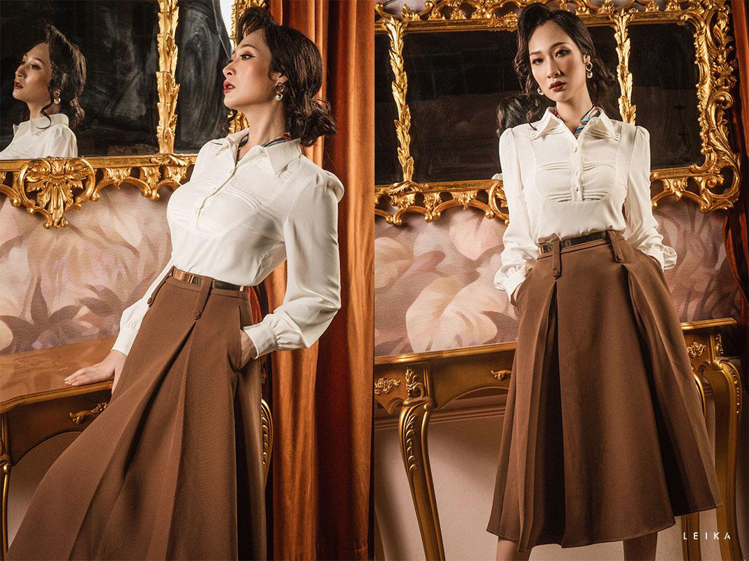 Ngược dòng thời gian về thập niên 60s với BST “La Robe du Vin”của Leika - Ảnh 5.
