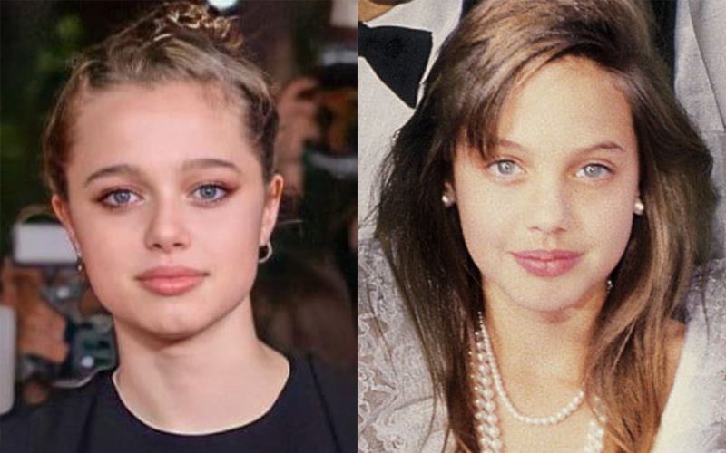 Shiloh - con gái Angelina Jolie được ví như bản sao của mẹ khi diện váy và trang điểm
