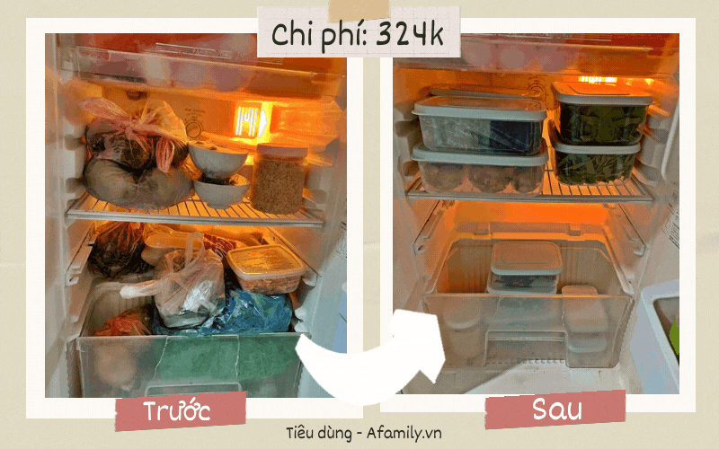 Chỉ với món đồ dùng quen thuộc này, mẹ đảm Bắc Giang đã "cải tạo" tủ lạnh, tăng không gian lưu trữ lên gấp đôi
