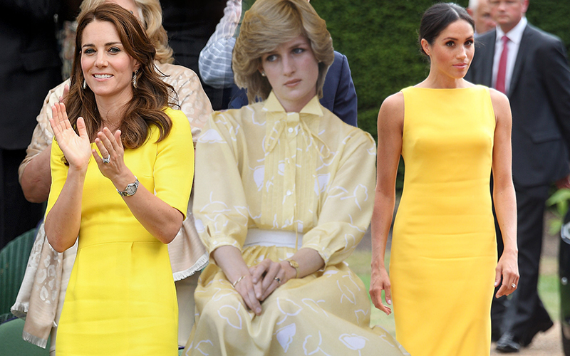 Lên đồ giống Công nương Diana: Kate Middleton tinh tế đỉnh cao, Meghan Markle lắm phen bị chê tơi tả