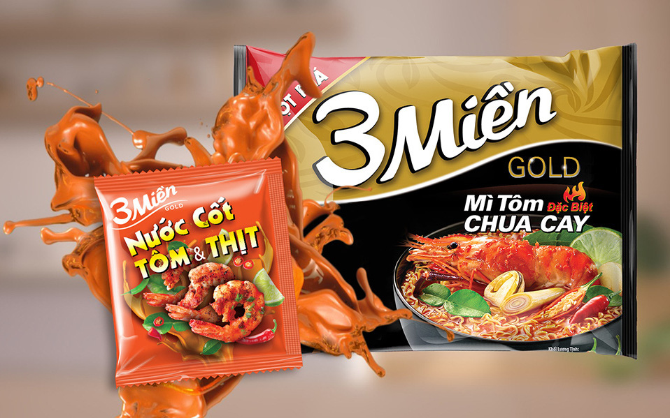 3 Miền tự hào là thương hiệu mì Việt tiên phong với gói nước cốt đảm bảo chất lượng