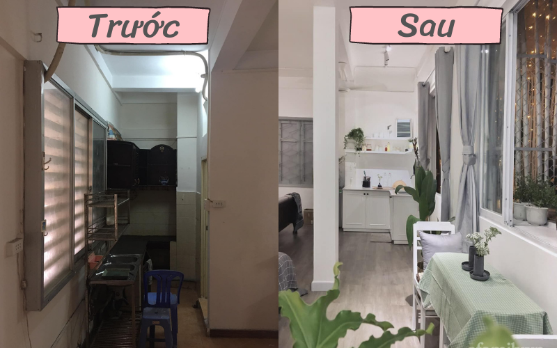 Ngỡ ngàng với vẻ đẹp của căn hộ chung cư cũ ở Sài Gòn sau cải tạo theo gam màu "siêu nịnh mắt", chi phí chỉ 270 triệu