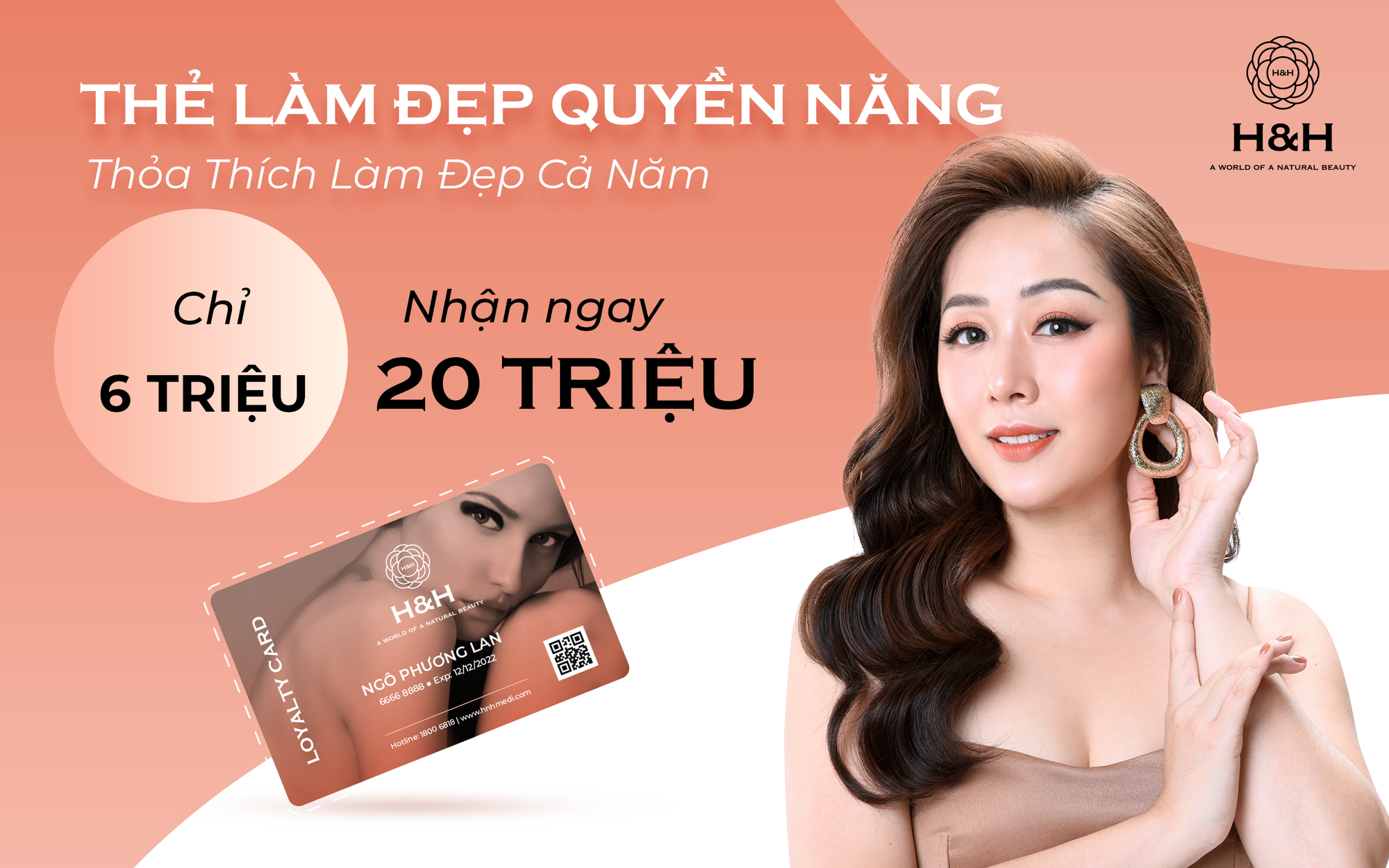 “Thẻ làm đẹp quyền năng” - Tặng ngay voucher 20 triệu cùng loạt ưu đãi khủng cả năm