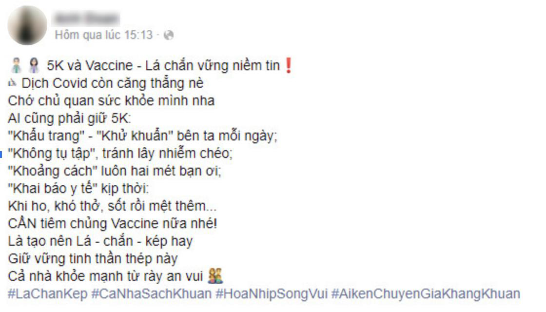 “Ai... Cần? Ai... Cần?” - Cụm từ mới lạ đang được cộng đồng mạng lăng-xê để lan tỏa ý nghĩa “lá chắn kép”, giữ vững bình thường mới - Ảnh 4.