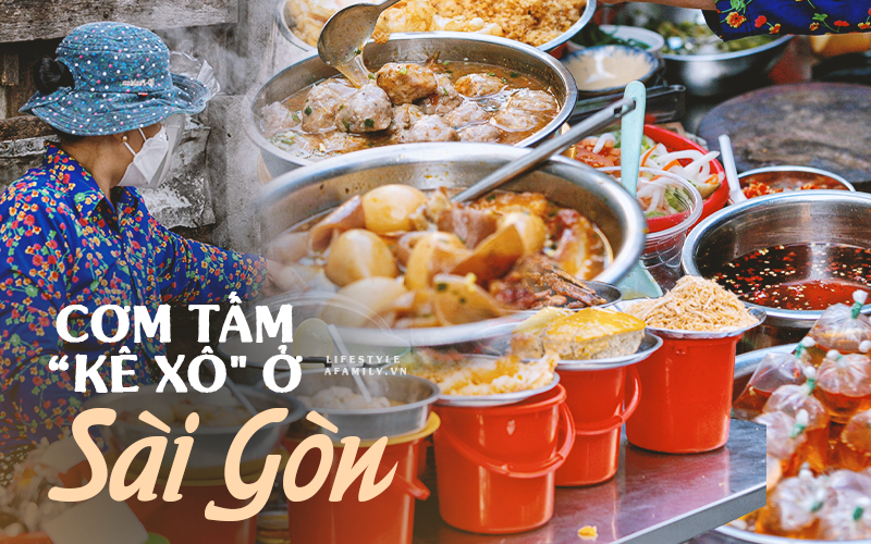 Hàng cơm tấm &quot;kê xô&quot; với mâm đồ ăn 6 món nhìn thôi đã thèm, đặc biệt chỉ kê duy nhất 1 chiếc bàn suốt 30 năm vậy mà trong 3 tiếng là hết sạch!