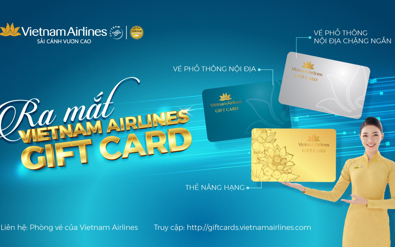 Vietnam Airlines đột phá với thẻ quà tặng dịch vụ hàng không tiên phong tại Việt Nam