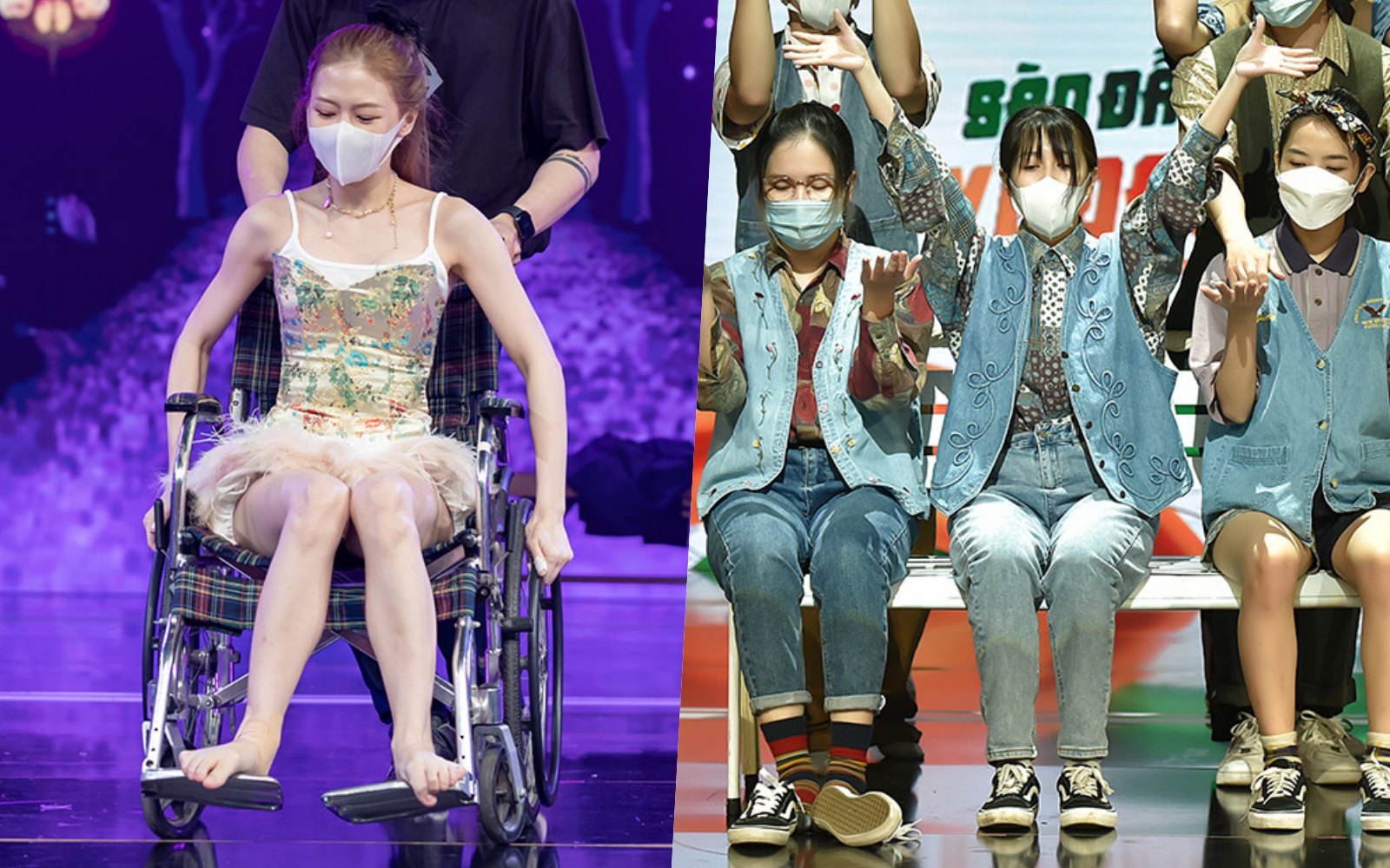 Dù chấn thương chân Liz Kim Cương vẫn ngồi xe lăn lên sân khấu, Hậu Hoàng đứng trước nguy cơ bị loại khỏi "Sàn Đấu Vũ Đạo"
