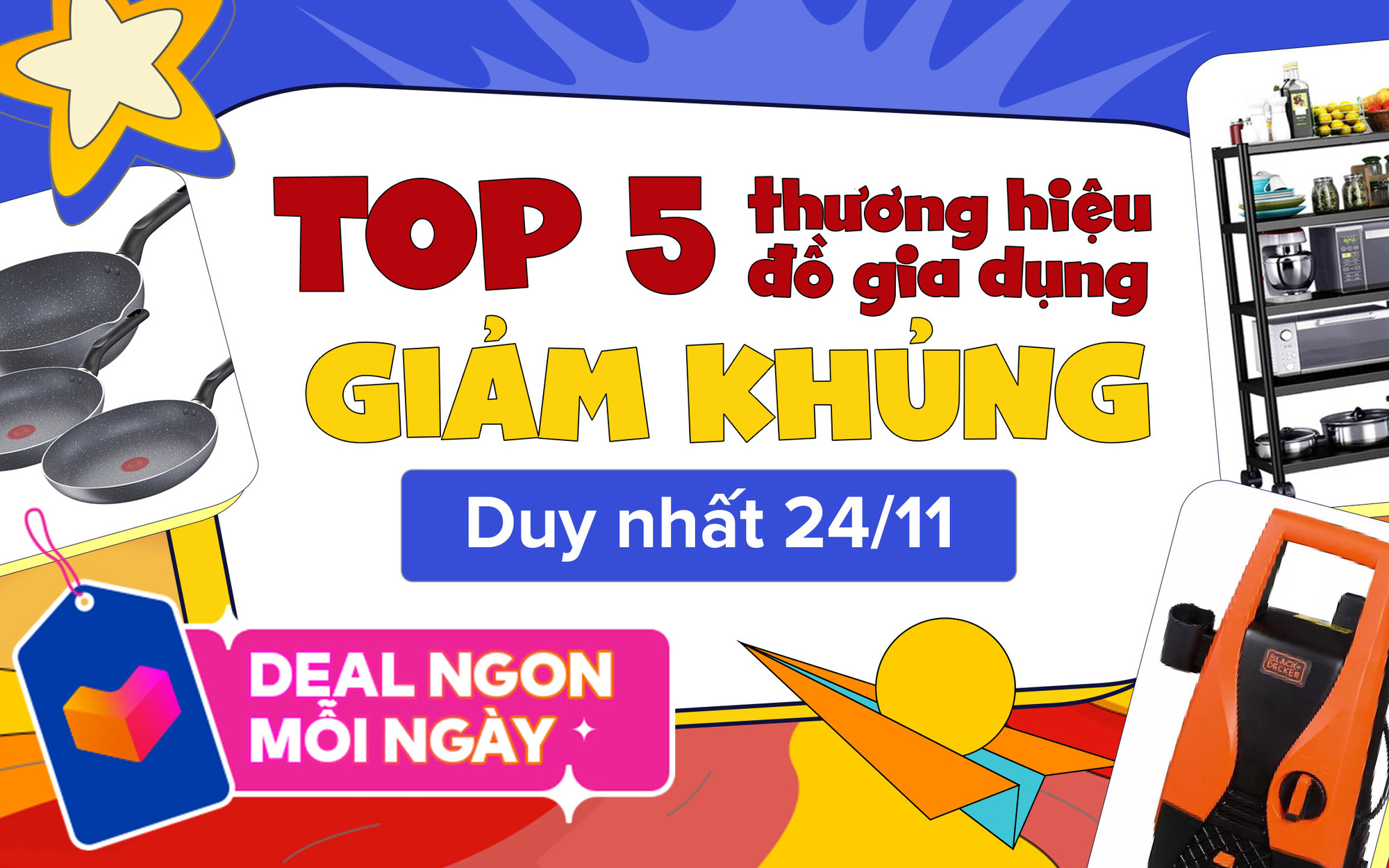 Nhà thêm ấm - bếp thêm yêu thương với deal nóng như dung nham - giảm đến 49%