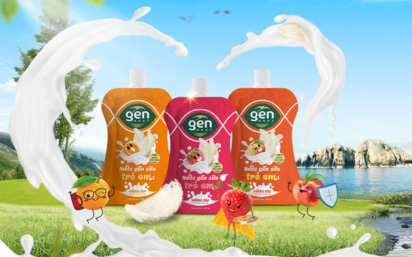 Thương hiệu Gennest ra mắt sản phẩm nước yến sữa trái cây trẻ em