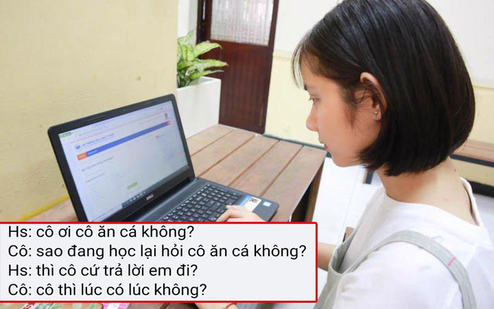 Đang học online, học sinh đột nhiên bật míc hỏi "Cô có thích ăn cá không", biết lý do cả lớp cười ná thở: Dạy học mà còn hơn tấu hài