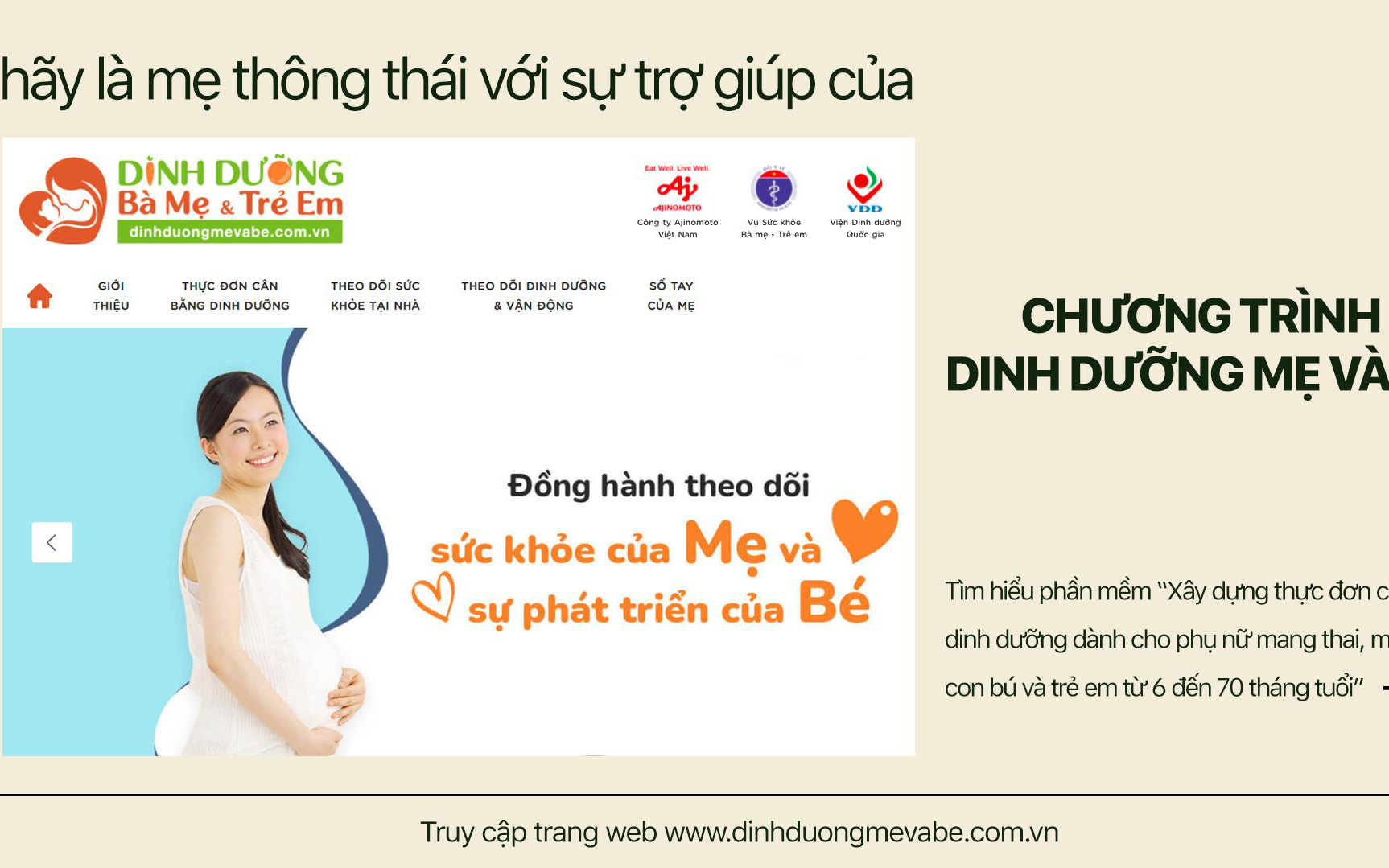 Khám phá phần mềm xây dựng thực đơn tiện ích Bộ y tế - trợ thủ đắc lực nhất của mẹ thông thái