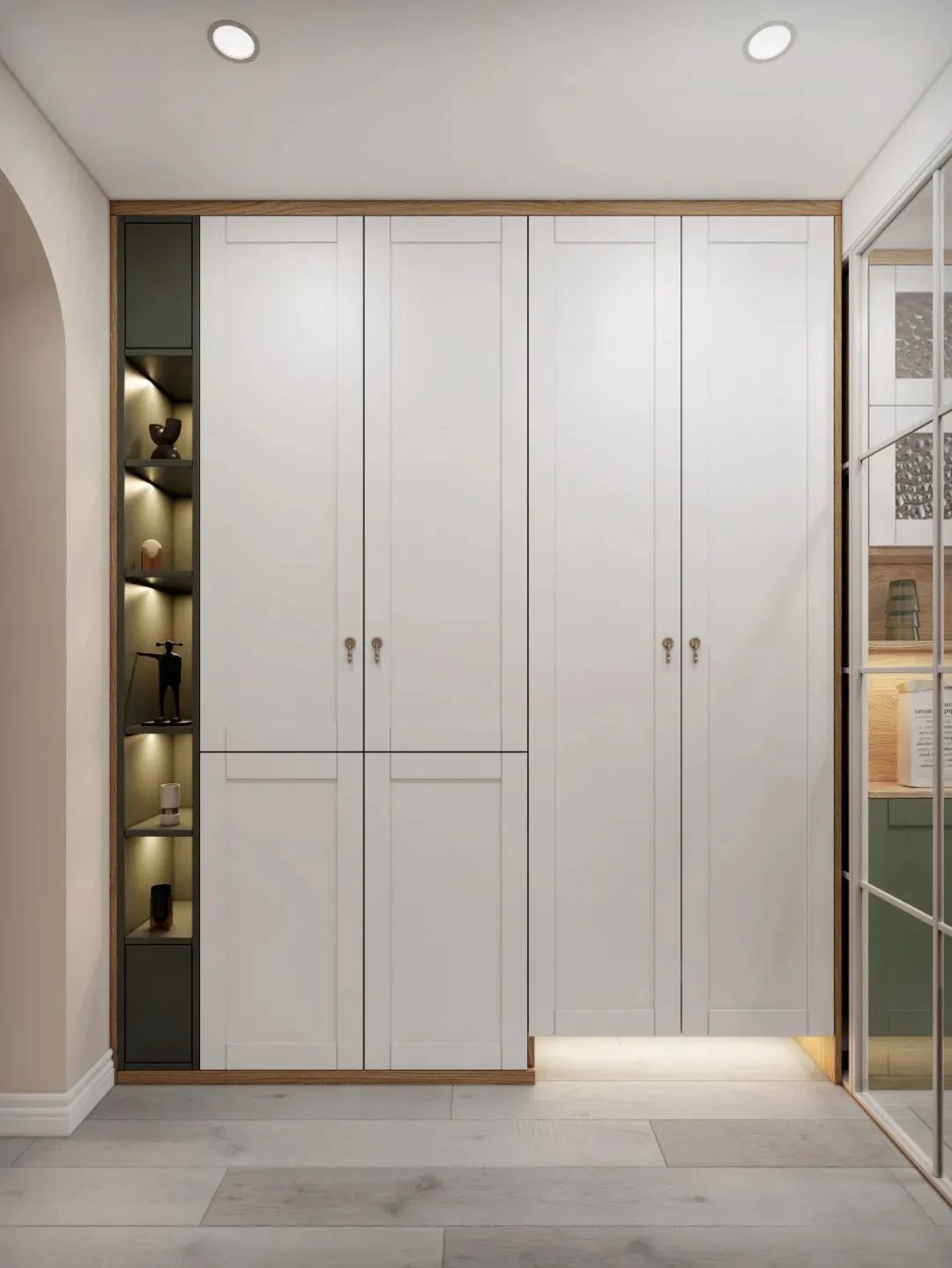 Pha trộn giữa hiện đại và hoài cổ, căn hộ 59 m2 đẹp mê ly với sắc xanh olive độc đáo - Ảnh 3.
