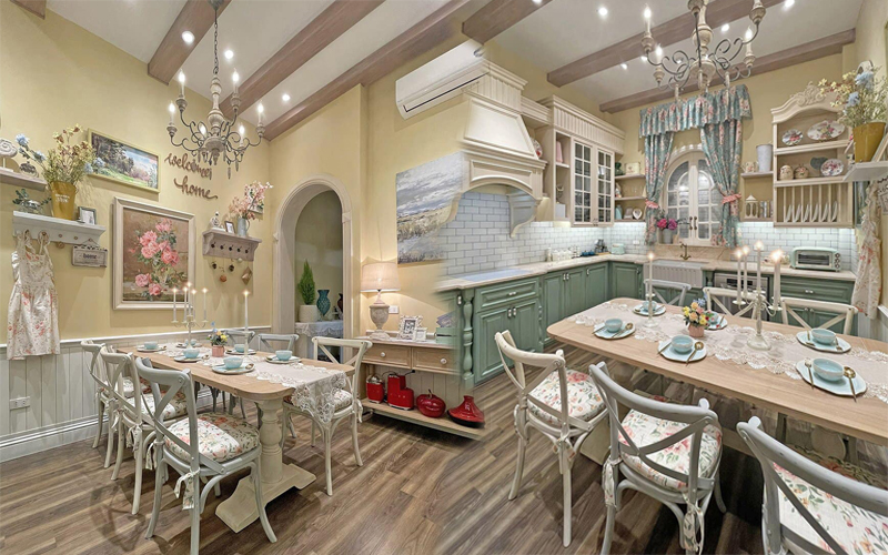 "Ngất lịm" trước không gian bếp 20m² được decor theo phong cách Farmhouse đẹp mê li của gia đình Hà Nội với chi phí 200 triệu đồng