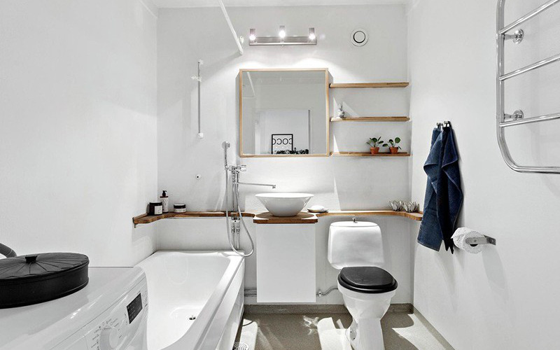 Nhẹ nhàng, đơn giản như những căn phòng tắm mang phong cách Scandinavian này cũng đủ khiến biết bao người phải say đắm