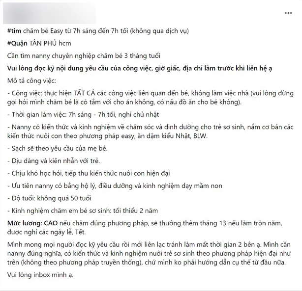 CHOÁNG với loạt tiêu chí khủng tuyển "vú em" của giới nhà giàu, xem xong chỉ biết lắc đầu, đặc biệt có một yêu cầu đến 90% người trẻ không làm được! - Ảnh 11.