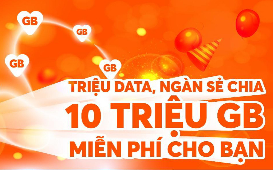 “Triệu Data, ngàn sẻ chia” với 10 triệu GB data miễn phí từ Vietnamobile