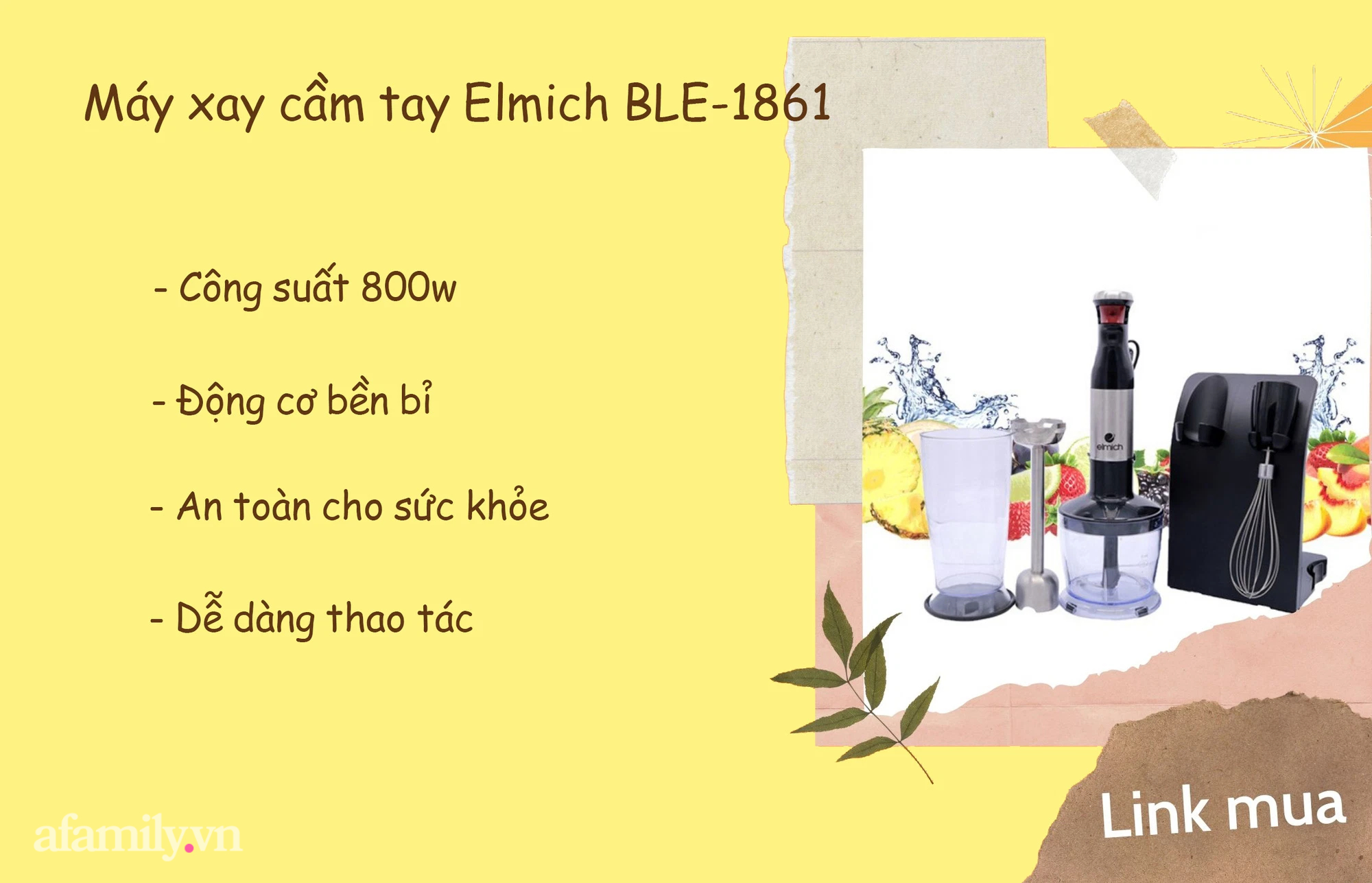 Đã nhỏ gọn lại còn tiện dụng bảo sao các chị em không mê máy xay sinh tố cầm tay cho được - Ảnh 6.