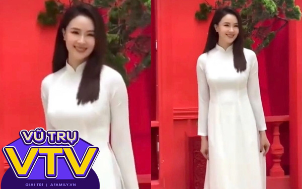 Hồng Diễm diện áo dài trắng trẻ trung như gái 18 ngay sau khi vừa gây trầm trồ với hình ảnh "giám đốc sở điệu"