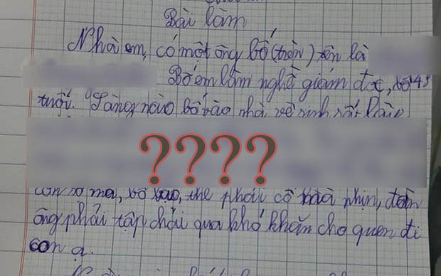 Học sinh viết văn tả bố làm giám đốc, tưởng oai lắm ai dè đọc xong vừa buồn cười vừa tức sôi máu: Thôi thế này chẳng ham giám đốc làm gì