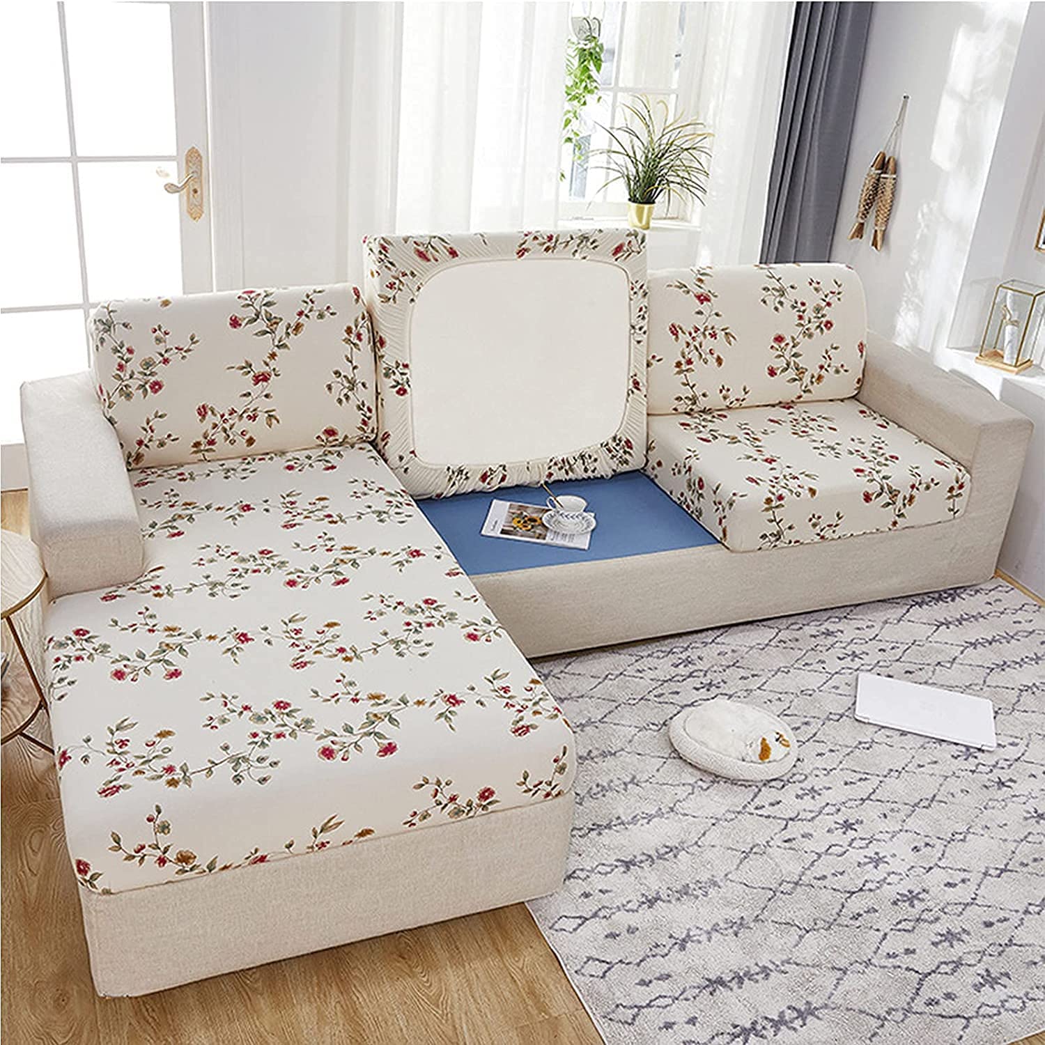 Cần gì phải tốn tiền mua mới khi chỉ cần dùng thảm phủ sofa giá 159k là đủ để trang hoàng phòng khách đón Tết  - Ảnh 1.