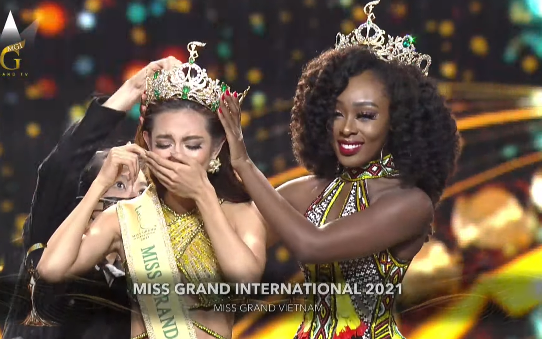 Chung kết Miss Grand International 2021: Vỡ òa khoảnh khắc Thùy Tiên đăng quang Hoa hậu