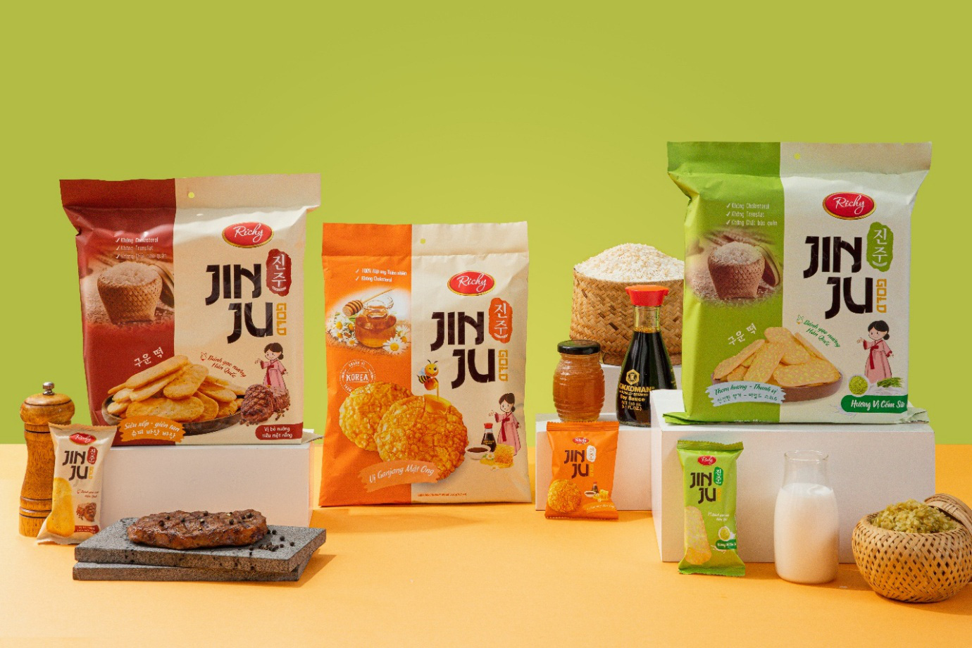 Bánh gạo Jinju Richy: Niềm vui trẻ thơ, gắn kết gia đình - Ảnh 1.