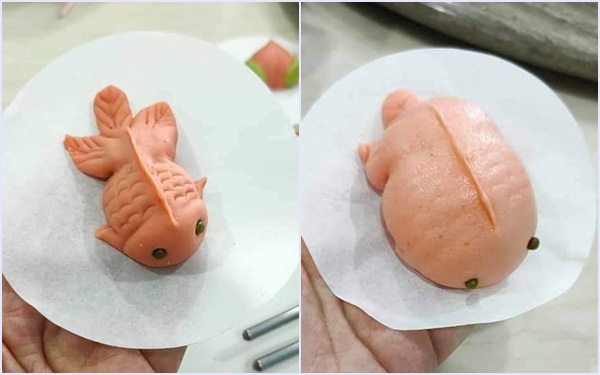 Ai cũng phát sốt với chiếc bánh bao hình con cá siêu dễ thương, nhưng đến khi hấp xong thì chú cá &quot;dính lời nguyền&quot; heo mập khiến dân mạng cười lăn lóc