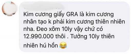 Dân mạng xôn xao về chiếc nhẫn kim cương 10 ly mà diễn viên Huỳnh Anh đặt cầu hôn bạn gái với giấy chứng nhận kim cương nhân tạo?  - Ảnh 4.